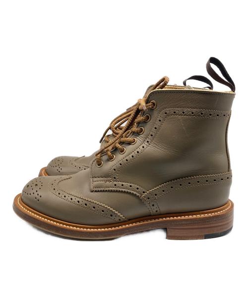 Tricker's（トリッカーズ）Tricker's (トリッカーズ) BROGUE BOOTS ベージュ サイズ:4 1/2の古着・服飾アイテム