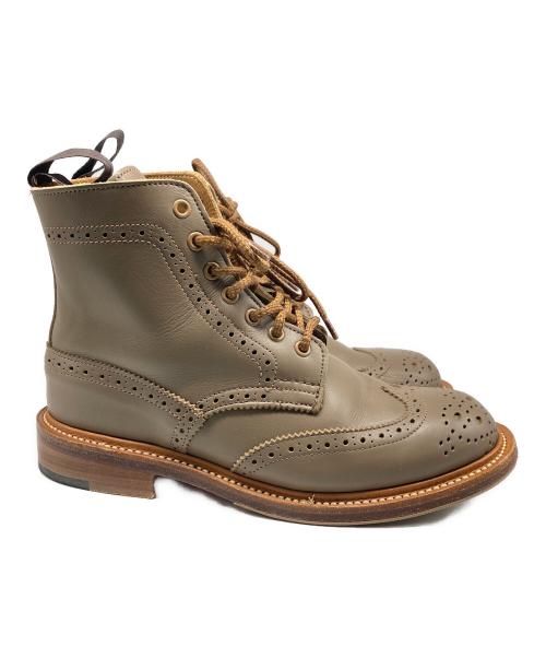 Tricker's（トリッカーズ）Tricker's (トリッカーズ) BROGUE BOOTS ベージュ サイズ:4 1/2の古着・服飾アイテム