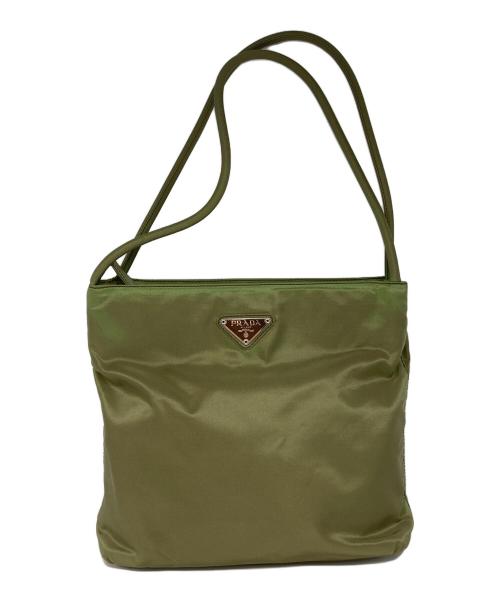 PRADA（プラダ）PRADA (プラダ) ナイロンハンドバッグ グリーンの古着・服飾アイテム