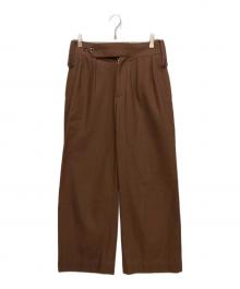 Tangent（タンジェント）の古着「ハードツイストツイルパンツ」｜ブラウン