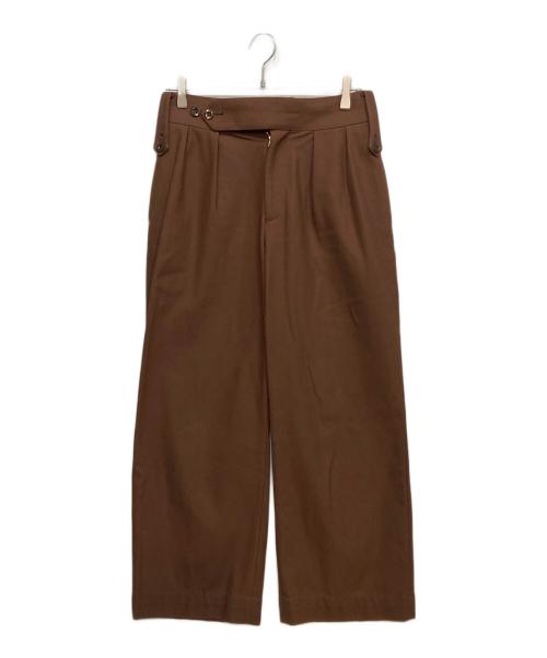 Tangent（タンジェント）Tangent (タンジェント) ハードツイストツイルパンツ ブラウン サイズ:38の古着・服飾アイテム