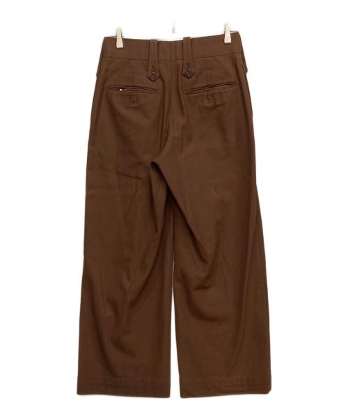Tangent（タンジェント）Tangent (タンジェント) ハードツイストツイルパンツ ブラウン サイズ:38の古着・服飾アイテム