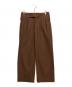Tangent（タンジェント）の古着「ハードツイストツイルパンツ」｜ブラウン