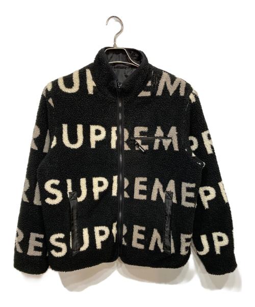 SUPREME（シュプリーム）Supreme (シュプリーム) Reversible Logo Fleece Jacket ブラック サイズ:Ｍの古着・服飾アイテム