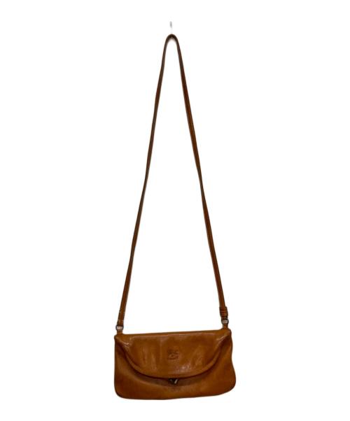 IL BISONTE（イル ビゾンテ）IL BISONTE (イル ビゾンテ) がま口 2way ショルダーバッグ ハンドバッグ ブラウンの古着・服飾アイテム