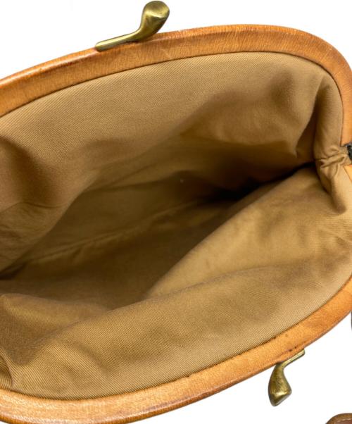 IL BISONTE（イル ビゾンテ）IL BISONTE (イル ビゾンテ) がま口 2way ショルダーバッグ ハンドバッグ ブラウンの古着・服飾アイテム