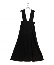 CLANE（クラネ）の古着「WIDE SUSPENDER SKIRT」｜ブラック