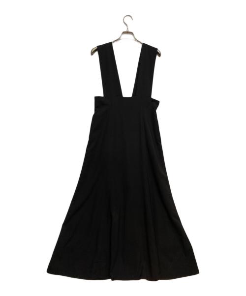 CLANE（クラネ）CLANE (クラネ) WIDE SUSPENDER SKIRT ブラック サイズ:Ｓの古着・服飾アイテム