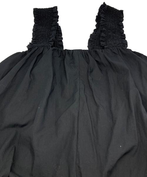 HIDDEN GEMS（ハイデンジェムス）HIDDEN GEMS (ハイデンジェムス) フリルキャミソールワンピース ブラック サイズ:sの古着・服飾アイテム