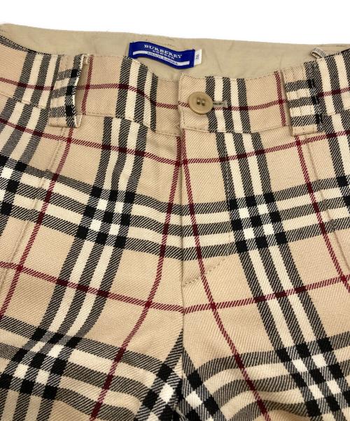 BURBERRY BLUE LABEL（バーバリー ブルー レーベル）BURBERRY BLUE LABEL (バーバリー ブルー レーベル) ノバチェックフレアパンツ ベージュ サイズ:Mの古着・服飾アイテム