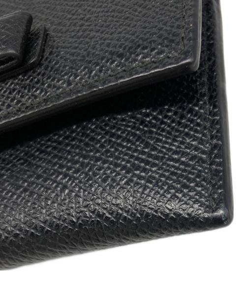 Salvatore Ferragamo（サルヴァトーレ フェラガモ）Salvatore Ferragamo (サルヴァトーレ フェラガモ) ヴァラリボンカードケース ブラックの古着・服飾アイテム