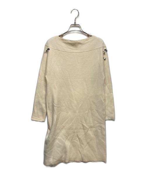 CELFORD（セルフォード）CELFORD (セルフォード) ペタルビジューニットワンピース アイボリー サイズ:ONE SIZE 未使用品の古着・服飾アイテム