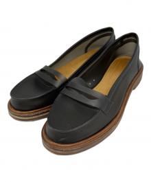 MM6 Maison Margiela（エムエムシックスメゾンマルジェラ）の古着「シアーマテリアルローファー」｜ブラウン