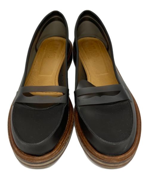 MM6 Maison Margiela（エムエムシックスメゾンマルジェラ）MM6 Maison Margiela (エムエムシックスメゾンマルジェラ) シアーマテリアルローファー ブラウン サイズ:37の古着・服飾アイテム