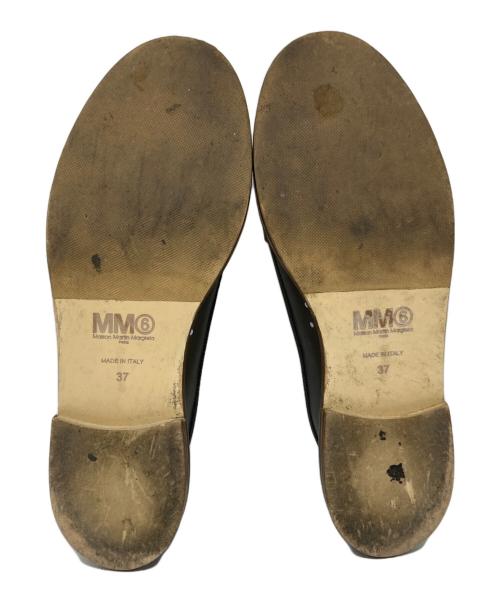 MM6 Maison Margiela（エムエムシックスメゾンマルジェラ）MM6 Maison Margiela (エムエムシックスメゾンマルジェラ) シアーマテリアルローファー ブラウン サイズ:37の古着・服飾アイテム