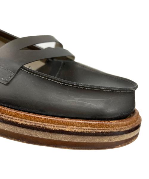 MM6 Maison Margiela（エムエムシックスメゾンマルジェラ）MM6 Maison Margiela (エムエムシックスメゾンマルジェラ) シアーマテリアルローファー ブラウン サイズ:37の古着・服飾アイテム