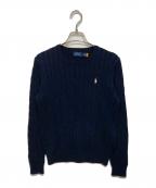 POLO RALPH LAURENポロ・ラルフローレン）の古着「ケーブルニット」｜ネイビー