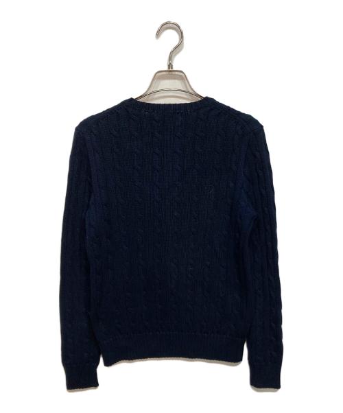 POLO RALPH LAUREN（ポロ・ラルフローレン）POLO RALPH LAUREN (ポロ・ラルフローレン) ケーブルニット ネイビー サイズ:Ｍの古着・服飾アイテム