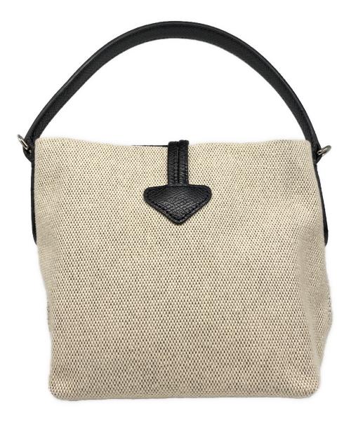 LONGCHAMP（ロンシャン）LONGCHAMP (ロンシャン) ロゾ エッセンシャル  バケットバッグ ベージュの古着・服飾アイテム