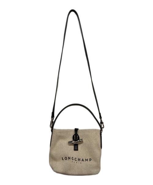 LONGCHAMP（ロンシャン）LONGCHAMP (ロンシャン) ロゾ エッセンシャル  バケットバッグ ベージュの古着・服飾アイテム
