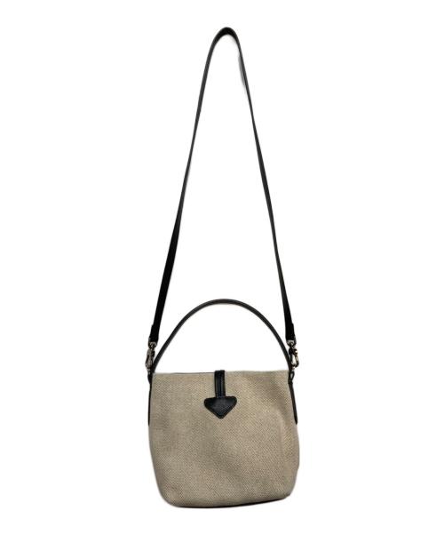 LONGCHAMP（ロンシャン）LONGCHAMP (ロンシャン) ロゾ エッセンシャル  バケットバッグ ベージュの古着・服飾アイテム