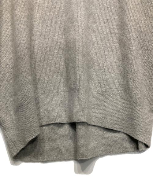 RIVE DROITE（リヴドロワ）RIVE DROITE (リヴドロワ) ヘアリーウール片畦Vネックニット グレー サイズ:FREEの古着・服飾アイテム
