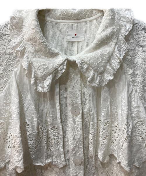 merry jenny（メリージェニー）merry jenny (メリージェニー) レースジャケット ホワイト サイズ:FREEの古着・服飾アイテム