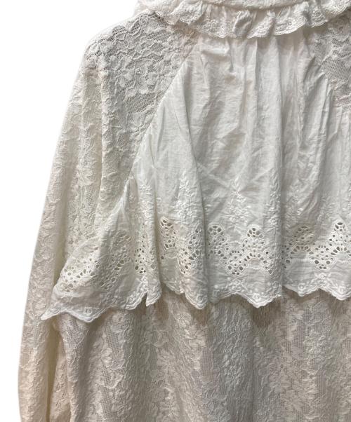 merry jenny（メリージェニー）merry jenny (メリージェニー) レースジャケット ホワイト サイズ:FREEの古着・服飾アイテム