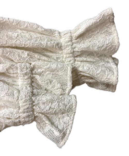 merry jenny（メリージェニー）merry jenny (メリージェニー) レースジャケット ホワイト サイズ:FREEの古着・服飾アイテム