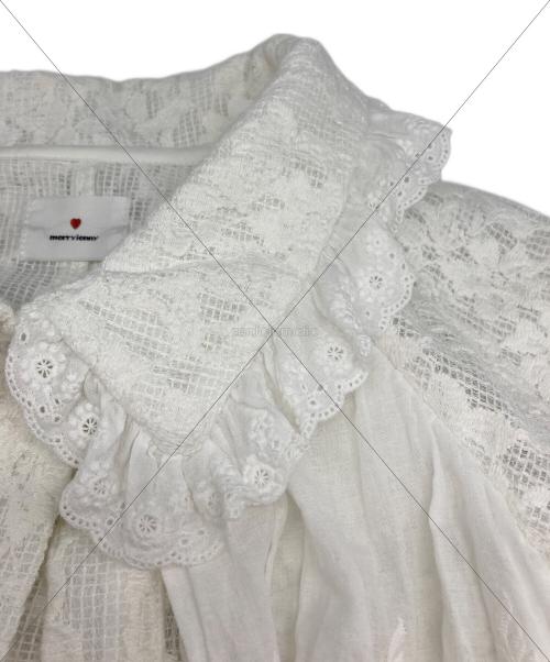merry jenny（メリージェニー）merry jenny (メリージェニー) レースジャケット ホワイト サイズ:FREEの古着・服飾アイテム