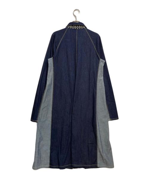 Q（キュ）Q (キュ) ワンピース インディゴ サイズ:Mの古着・服飾アイテム