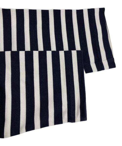maison kitsune（メゾンキツネ）maison kitsune (メゾンキツネ) TRICOLOR FOX PATCH CLASSIC MARIN TEE-SHIRT ネイビー×ホワイト サイズ:XXSの古着・服飾アイテム