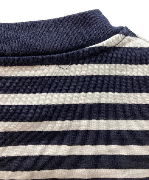 maison kitsune（メゾンキツネ）maison kitsune (メゾンキツネ) TRICOLOR FOX PATCH CLASSIC MARIN TEE-SHIRT ネイビー×ホワイト サイズ:XXSの古着・服飾アイテム