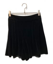 VELOUR NOIR by FOXEY NEWYORK（ベロア ノワール by フォクシー ニューヨーク）の古着「ベロアショートパンツ」｜ブラック
