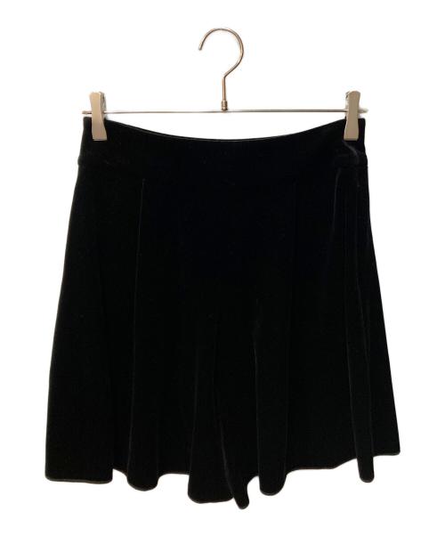 VELOUR NOIR by FOXEY NEWYORK（ベロア ノワール by フォクシー ニューヨーク）VELOUR NOIR by FOXEY NEWYORK (ベロア ノワール by フォクシー ニューヨーク) ベロアショートパンツ ブラック サイズ:38の古着・服飾アイテム