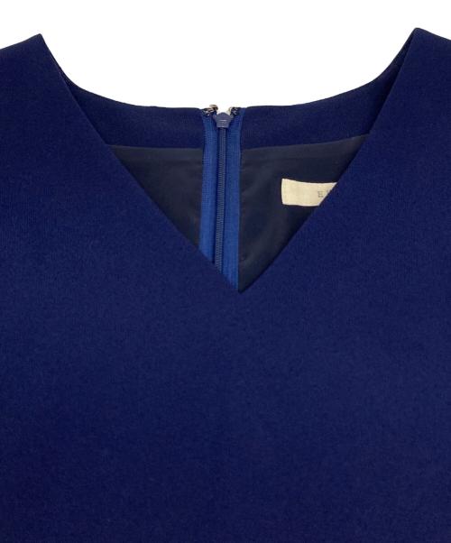 EPOCA（エポカ）EPOCA (エポカ) バックサテンジョーゼット ワンピース ネイビー サイズ:38の古着・服飾アイテム