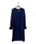 EPOCA（エポカ）の古着「バックサテンジョーゼット ワンピース」｜ネイビー