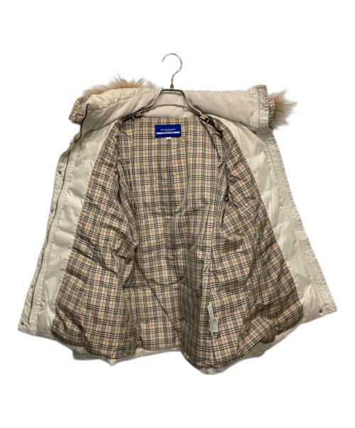 BURBERRY BLUE LABEL（バーバリー ブルー レーベル）BURBERRY BLUE LABEL (バーバリー ブルー レーベル) ダウンコート ホワイト サイズ:38の古着・服飾アイテム