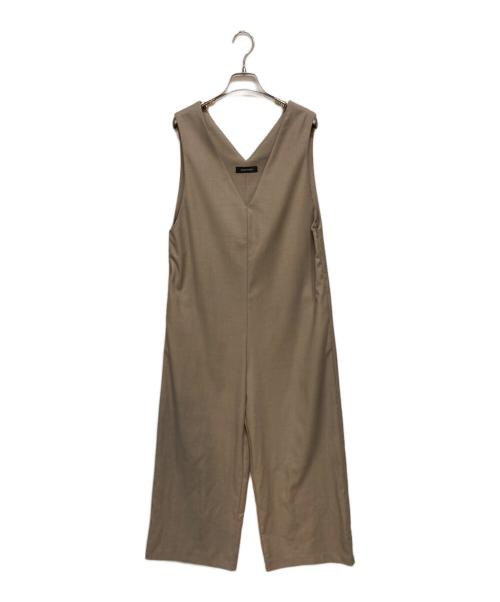 ourhome（アワホーム）ourhome (アワホーム) ゆったりシルエットのオールインワン ベージュ サイズ:FREEの古着・服飾アイテム