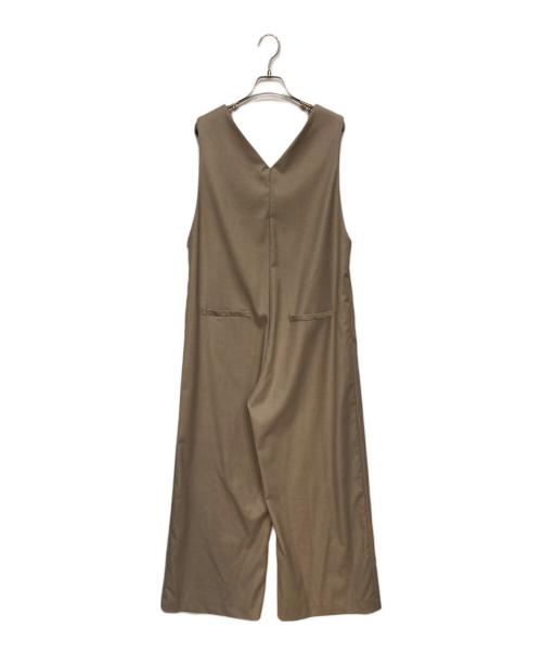 ourhome（アワホーム）ourhome (アワホーム) ゆったりシルエットのオールインワン ベージュ サイズ:FREEの古着・服飾アイテム