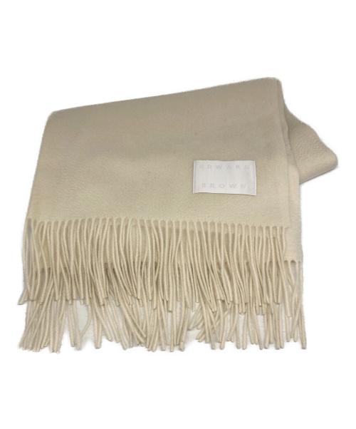 EDWARD BROWN（エドワードブラウン）EDWARD BROWN (エドワードブラウン) PURE CASHMERE STOLE オフホワイトの古着・服飾アイテム