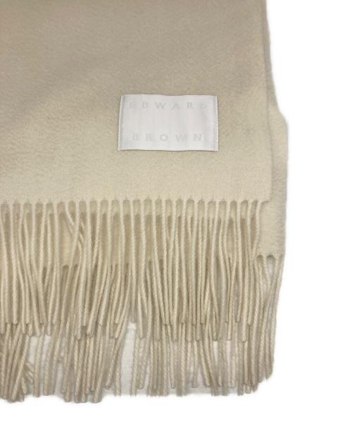 EDWARD BROWN（エドワードブラウン）EDWARD BROWN (エドワードブラウン) PURE CASHMERE STOLE オフホワイトの古着・服飾アイテム