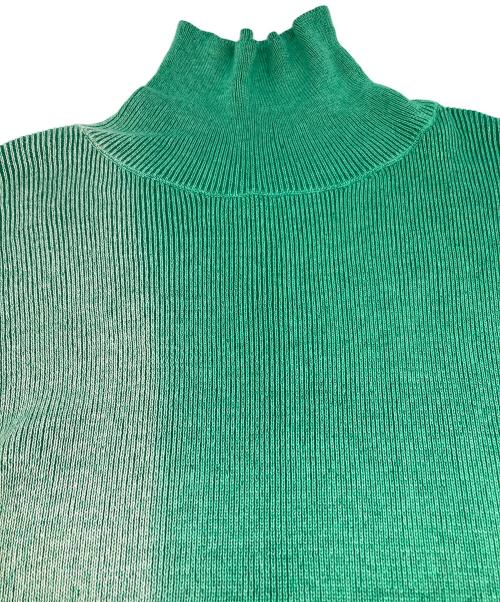 PAMM（パム）PAMM (パム) 手染めのハイネックリブニット グリーン サイズ:Ｆの古着・服飾アイテム