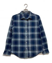 RALPH LAUREN（ラルフローレン）の古着「チェックシャツ」｜ブルー
