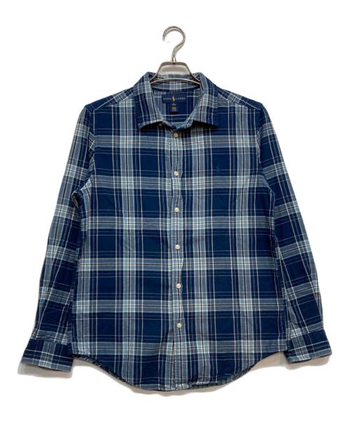RALPH LAUREN（ラルフローレン）RALPH LAUREN (ラルフローレン) チェックシャツ ブルー サイズ:XLの古着・服飾アイテム