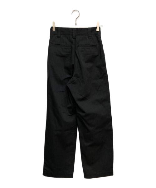 THE SHINZONE（ザ シンゾーン）THE SHINZONE (ザ シンゾーン) B-SHOP (ビショップ) 別注TOMBOY PANTS STRIPE ブラック サイズ:32の古着・服飾アイテム