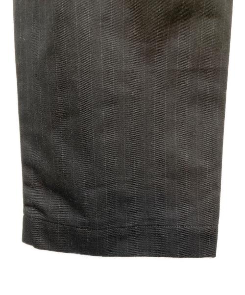 THE SHINZONE（ザ シンゾーン）THE SHINZONE (ザ シンゾーン) B-SHOP (ビショップ) 別注TOMBOY PANTS STRIPE ブラック サイズ:32の古着・服飾アイテム
