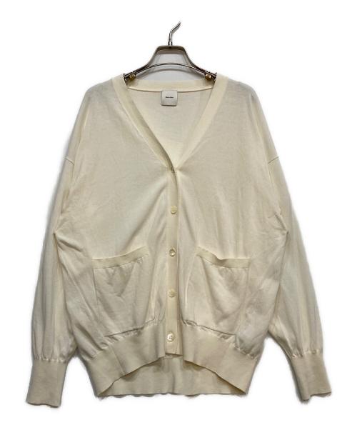 Spick and Span（スピック＆スパン）Spick and Span (スピック＆スパン) コットンハイゲージカーディガン アイボリー サイズ:FREEの古着・服飾アイテム