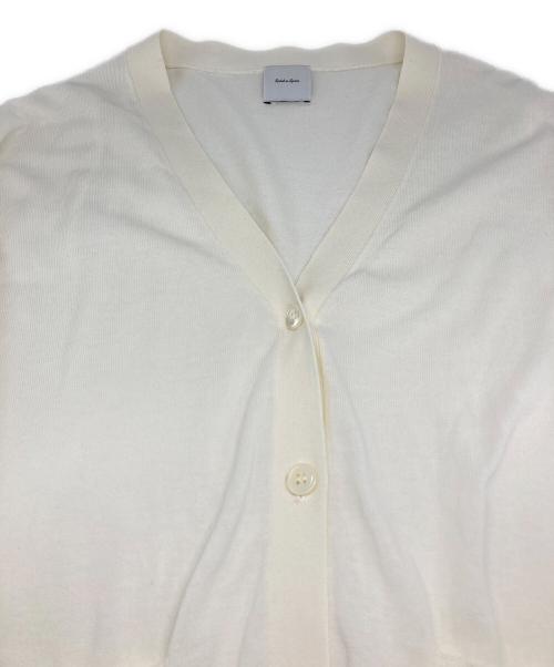 Spick and Span（スピック＆スパン）Spick and Span (スピック＆スパン) コットンハイゲージカーディガン アイボリー サイズ:FREEの古着・服飾アイテム