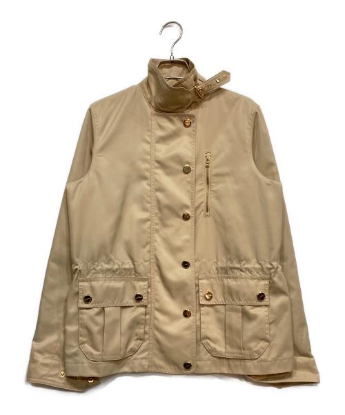 LAUREN RALPH LAUREN（ローレンラルフローレン）LAUREN RALPH LAUREN (ローレンラルフローレン) スタンドカラーブルゾン ベージュ サイズ:Ｓの古着・服飾アイテム